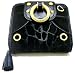 Juicy Couture Black Croc Embossed Velour French Wallet