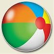 Beach Ball Auto Coaster, Single Coaster for Your Car