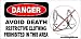 Danger Avoid Death Restrictive Clothing Prohibited In This Area Bumper Sticker / Deca...
