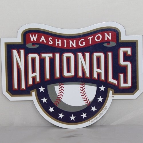 Washington Nationals Team Logo MLB Car Magnet