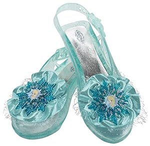 Disguise Disney's Frozen Elsa Shoes Girls Costume, One Size Child