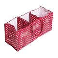Set of 3 Retro Red and White Polka Dot Spotty Recycling Bags, Storage
