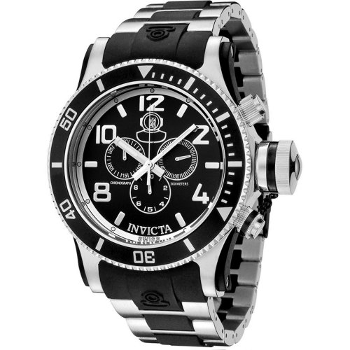 Invicta Men's 6631 Russian Diver Collection Chronograph Stainless Steel Black Rubber Watch