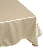 Lenox Holiday Innocence 52 by 70 Inch Oblong / Rectangle Tablecloth, Gold