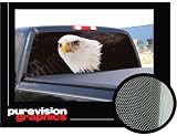 BALD EAGLE 22x65 -Rear Window Graphic- decal tint film truck