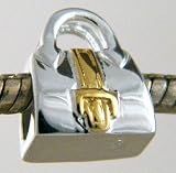 Purse Bead with 14k GP Buckle fits Brighton Pandora