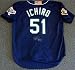 Ichiro Suzuki Autographed/Hand Signed 2001 Seattle Mariners Alternate Jersey with Flag & #51 Inscrip