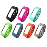 i-smile® Replacement Bands with Metal Clasps for Garmin Vivofit(No tracker, Replacement Bands Only) (Set of 7, Large)