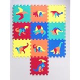Bodenpuzzle, Puzzlematten Puzzle-Teppich, ca 1 qm, Set mit Dinosaurier-Motiven EVA Moosgummivon "Trendy Sport"