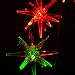 Clear Urchin Star LED Solar Wind Spinner Light Color Changing Wind Chimes for Out Door Gardent Decoration