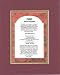 Family Mission Statement 8 x 10 Poem on 11 x 14 Double Beveled Matting