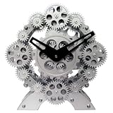 Maple's Clock TCL06-333 Moving Gear Desktop Clock