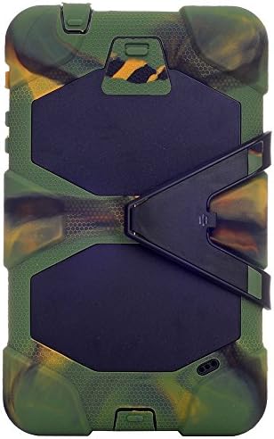 Catherina studio Kickstand Protective Case For galaxy Tab 4 8.0 inch T330 Tablet Defender Armor Series Heavy Duty Military Rugged Impact Resistant Shock-absorbing Hard Silicon Rubber Hybrid Kickstand Case Protective Skin with Built-in Screen Protector for Samsung Galaxy Tab 4 8.0 T330/T331/T335 camo