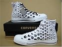 Converse All Star Hi dots white black grey