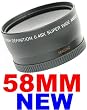 58mm 0.45x WIDE Angle LENS ~INCLUDING LENS BAG~ for Canon Rebel T1I XT XS XSi XTi + MORE! 58 MM