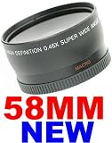 58mm 0.45x WIDE Angle LENS ~INCLUDING LENS BAG~ for Canon Rebel T1I XT XS XSi XTi + MORE! 58 MM