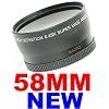 58mm 0.45x WIDE Angle LENS ~INCLUDING LENS BAG~ for Canon Rebel T1I XT XS XSi XTi + MORE! 58 MM