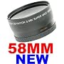 58mm 0.45x WIDE Angle LENS ~INCLUDING LENS BAG~ for Canon Rebel T1I XT XS XSi XTi + MORE! 58 MM