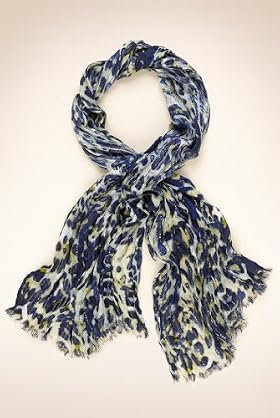Per Una Sequin Embellished Animal Print Scarf