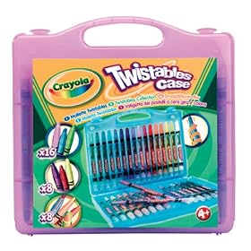 Crayola Twistables Case (32 Pack) (Case colour may vary - Purple, Blue, Yellow)