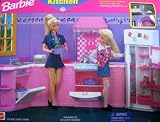 Barbie Kitchen Playset - Folding Pretty House (1996 Arcotoys, Mattel)