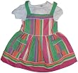 Ralph Lauren Infant 2 Pc. Dress Set Striped w/ Pony