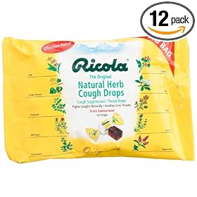 Ricola Big Bag Original Natural Herb Cough Drops, 50-Count Bags (Pack of 12)