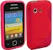 WalkNTalkOnline - Samsung S5360 Galaxy Y Pink 'S' Wave Hydro Gel Protective Case + FREE SCREEN PROTECTOR/FILM/FOIL (3 LAYER TECHNOLOGY) & MICROFIBRE CLOTH