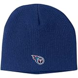 NFL Men's End Zone Uncuffed Knit Hat - K173Z (Tennessee Titans, One Size Fits All)
