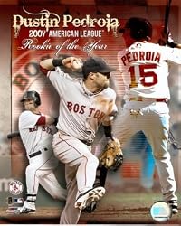 Dustin Pedroia Red Sox 2007 AL ROY Collage 8x10