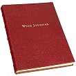 Genuine Leather Tabbed Wine Journal, 9 Inch, Garnet