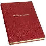 Genuine Leather Tabbed Wine Journal, 9 Inch, Garnet Genuine Leather Tabbed Wine Journal, 9 Inch, Garnet
