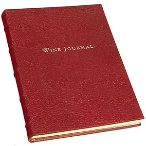 Genuine Leather Tabbed Wine Journal, 9 Inch, Garnet