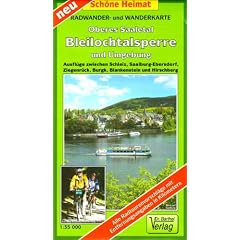 Oberes Saaletal, Bleilochtalsperre und Umgebung 1 : 35 000. Radwander- und Wanderkarte