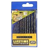 Metallbohrer SET, 13 St&uuml;ck Eisenbohrer / Stahlbohrer HSS 1,5 - 6,5 mm / 13PCS HSS DRILL BIT SET LIFETIME TOOLS, BE-34065