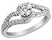 Diamond Engagement Ring 3/4 Carat (ctw) in 18K White Gold (SI1-SI2) (Certified)