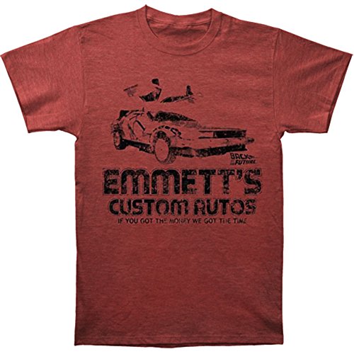 Back to the Future Emmett's Custom Autos Adult T-Shirt
