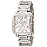 Bulova Men's 96E104 Diamond Accented Stainless Steel Bracelet Watch