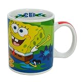 Eigenschaften Joy Toy / Sponge Bob Schwammkopf Tasse Spongebob und Thaddäus Groesse: 280 ml Farbe: blau Lieferumfang: in Geschenkpackung