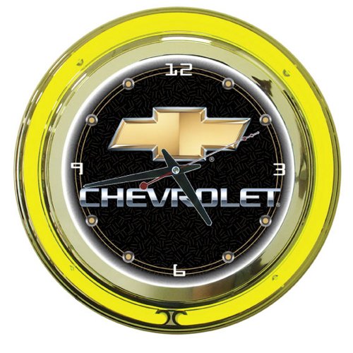 Trademark Chevy 14-Inch Diameter Neon Clock