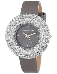 Kenneth Jay Lane Womens KJLANE-2509S-014 2500 Series Purple Textured Dial Purple Satin Watch