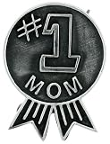 Sterling Silver 1 3/16 (30 mm) #1 MOM Brooch Pin