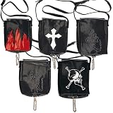 Demonia Handbag HB-023 Punk Messenger Bag, Available in 5 Colors