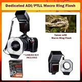 Dedicated ADI/PTLL Macro Ring Flash For Sony Alpha A330 A380 A500 A550 A850 A900 SLR Cameras