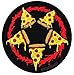 Pizza Pentagram Decal-- For Cars, Laptops, and More! -- Use Inside or Outside -- Sicks To Any Flat Smooth Surface