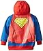 DC Comics Little Boys' Superman Zip Up Hoodie with Mesh Eyes with Cape