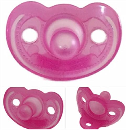 2 Pack Gum Drop Full-term Unscented Pacifiers (Pink)