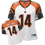 Reebok Cincinnati Bengals Andy Dalton Women's Replica White Jersey Large