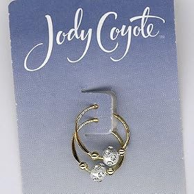Jody Coyote Gold Hoop Earrings
