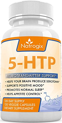 Natrogix 5-HTP (L-5 Hydroxy Trptophan) - Natural Supplements Supports for Positive Mood, Sleep Aids, Appetite Control (120 Veggie Capsules) Natrogix 5-HTP (L-5 Hydroxy Trptophan) - Natural Supplements Supports for Positive Mood, Sleep Aids, Appetite Control (120 Veggie Capsules)